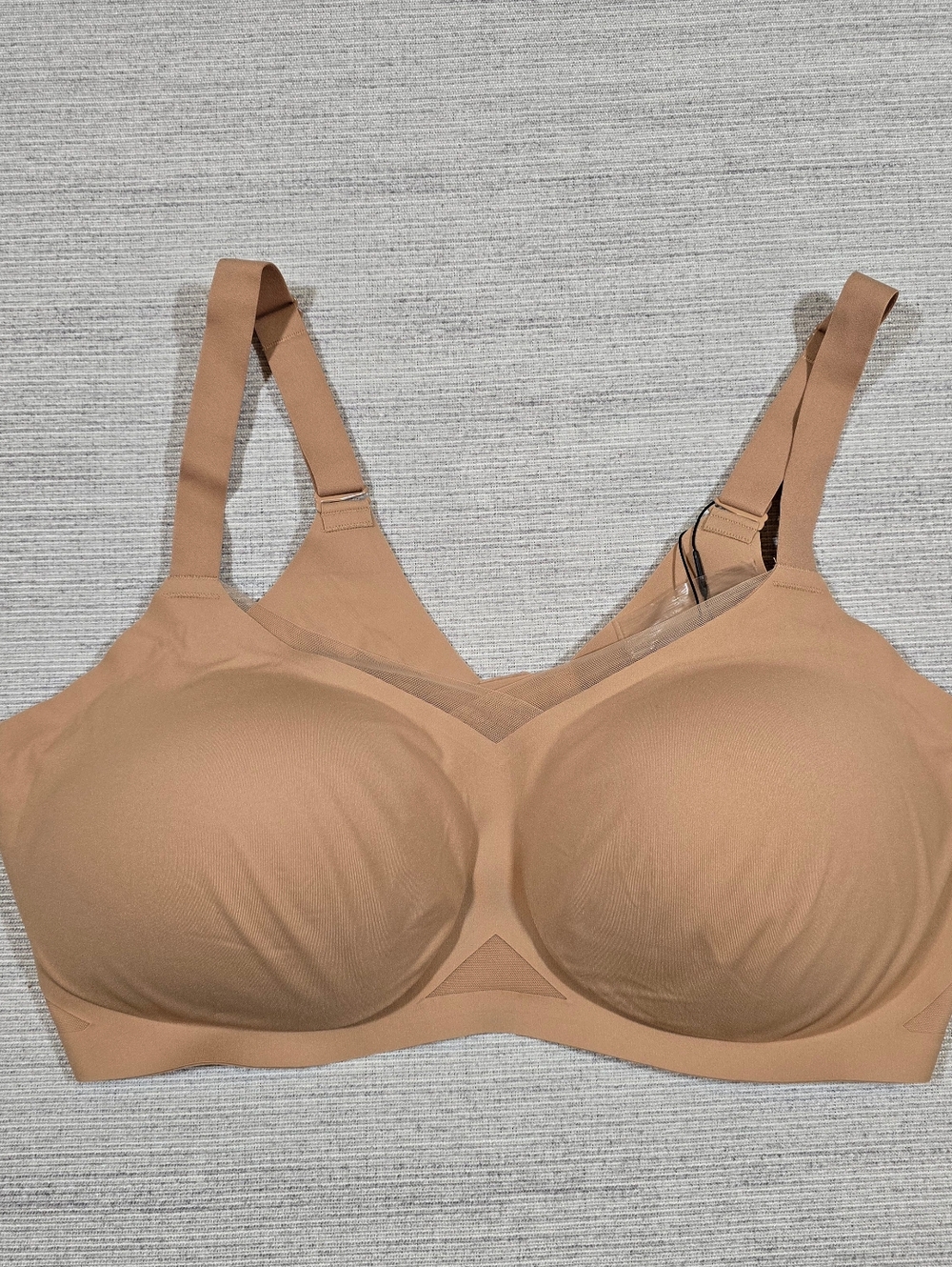 Honeylove Crossover Bra Size 3X + Sand Wire Free Adjustable Straps NWT